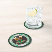 ウッド素朴応援ビーズシェナニガン ラウンドペーパーコースター (インサイチュ)