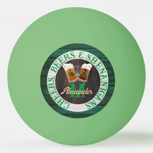 ウッド素朴応援ビーズシェナニガン 卓球ボール (正面)