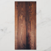 ウッド素朴感謝祭ディナーメニュー メニュー (裏面)