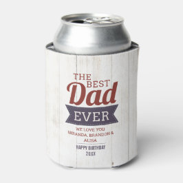 ウッド素朴最高のパパエバーフォトクーラーボックス 缶クーラー