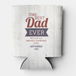 ウッド素朴最高のパパエバーフォトクーラーボックス 缶クーラー