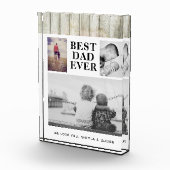 ウッド素朴最高のパパEver 3 フォトブロック (右)