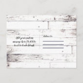 ウッド素朴沿岸ビーチいかり保存日 案内ポストカード (裏面)