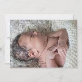 ウッド素朴男の赤ちゃん誕生発表 案内状 (裏面)