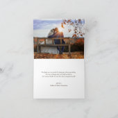 ウッド素朴秋オ結婚レンジズサンキュー サンキューカード (内部)