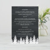 ウッド素朴秋秋の冬の結婚式テーブル メニュー (スタンド正面)