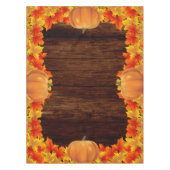 ウッド素朴紅葉カボチャ テーブルクロス (正面)