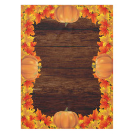 ウッド素朴紅葉カボチャ テーブルクロス