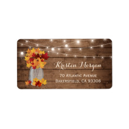 ウッド素朴紅葉メイスンジャイルライツ結婚ズ ラベル