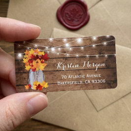 ウッド素朴紅葉メイスンジャイルライツ結婚ズ ラベル