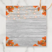 ウッド素朴紅葉ライトサンキュー結婚ズ フェイバータグ (裏面)