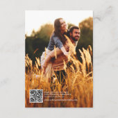 ウッド素朴紅葉&ライト結婚ズ詳細 エンクロージャーカード (裏面)