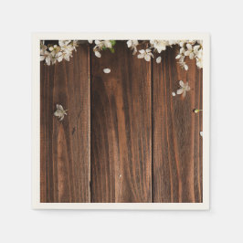 ウッド素朴紙ナプキンスセット50+ スタンダードカクテルナプキン