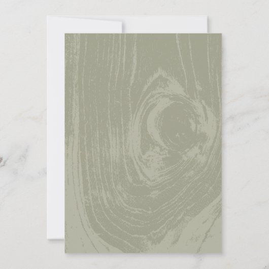 ウッド素朴結婚のリハーサルディナーBBQパーティー 招待状 (裏面)