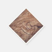 ウッド素朴結婚ズ スタンダードカクテルナプキン (角)
