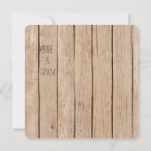 ウッド素朴結婚ズ 招待状 (裏面)