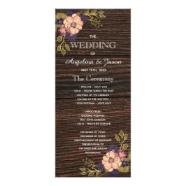 ウッド素朴結婚式 プログラム