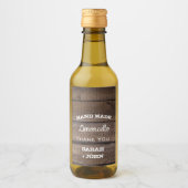 ウッド素朴結婚・サンキュー ワインラベル (正面)