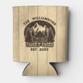 ウッド素朴自然ファミリーキャビンブラウンネーム懇親会 缶クーラー (正面)