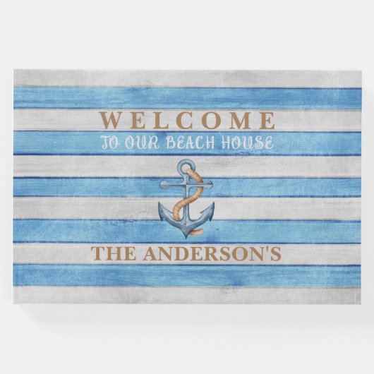 ウッド素朴航海のストライプビーチハウス ゲストブック (正面)