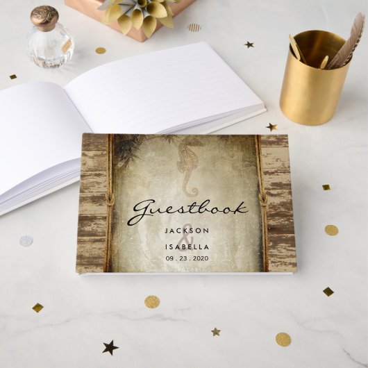 ウッド素朴航海のデザインゲストブック ゲストブック (正面見開き)