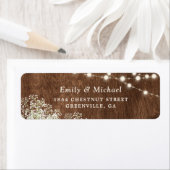 ウッド素朴赤ちゃんの息の弦ライトアドレス ラベル (インサイチュ)