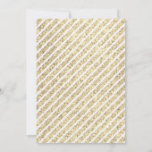 ウッド素朴金ゴールドとホワイトカボチャブライダルシャワー 招待状 (裏面)