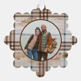 ウッド素朴鹿紙オーナメントカード オーナメントカード