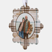 ウッド素朴鹿紙オーナメントカード オーナメントカード (左)