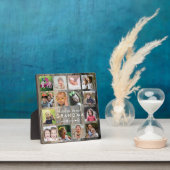 ウッド素朴14写真コラージュ私たちはおばあちゃんを愛している フォトプラーク (インサイチュ)