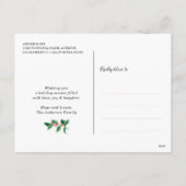 ウッド素朴3フォトメリークリスマスポストカード シーズンポストカード (裏面)