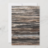 ウッド素朴30th誕生日ディナーパーティー 招待状 (裏面)