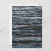 ウッド素朴30th誕生日パーティー 招待状 (裏面)