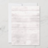 ウッド素朴5結婚周年 招待状 (裏面)