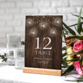 ウッド素朴50周年結婚記念 テーブルナンバー