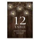 ウッド素朴50周年結婚記念 テーブルナンバー (正面)