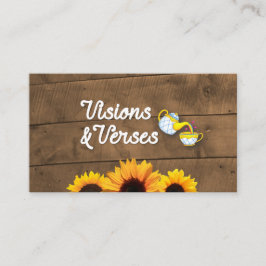 ウッド素朴&ひまわりメーカーのロゴ 名刺