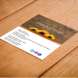 ウッド素朴&ひまわりメーカーの名刺 名刺