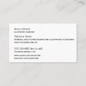 ウッド素朴&ひまわりメーカーの名刺 名刺 (裏面)