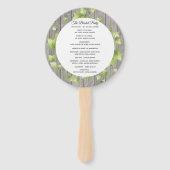 ウッド素朴&アイビー結婚式 プログラムファン ハンドファン (裏面)