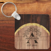 ウッド素朴 キーホルダー (正面)