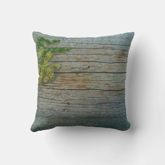 ウッド素朴・クイーン・アン結婚ズ・レースの形見 クッション (裏面)