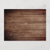 ウッド素朴&クラッシー結婚レースの写真 インビテーションポストカード (裏面)