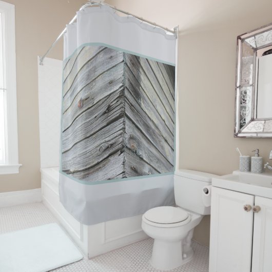 ウッド素朴 シャワーカーテン (インサイチュ)