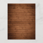 ウッド素朴&ホワイトレース結婚の詳細 エンクロージャーカード (裏面)