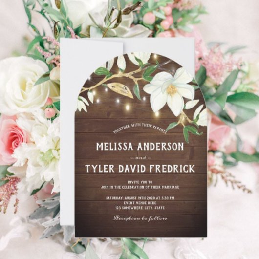 ウッド素朴・マグノリアがサザンズの光を結婚放つ 招待状