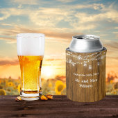 ウッド素朴・メイスンぶら下がったジャーのラ結婚イツ 缶クーラー