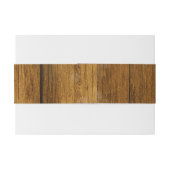 ウッド素朴・メイソンぶら下がった・ジャーの灯り 招待状ベリーバンド (裏面例)