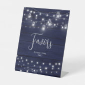 ウッド素朴・メイソン・ジャースの好意 台座サイン (正面)