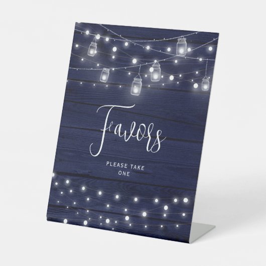 ウッド素朴・メイソン・ジャースの好意 台座サイン (正面)